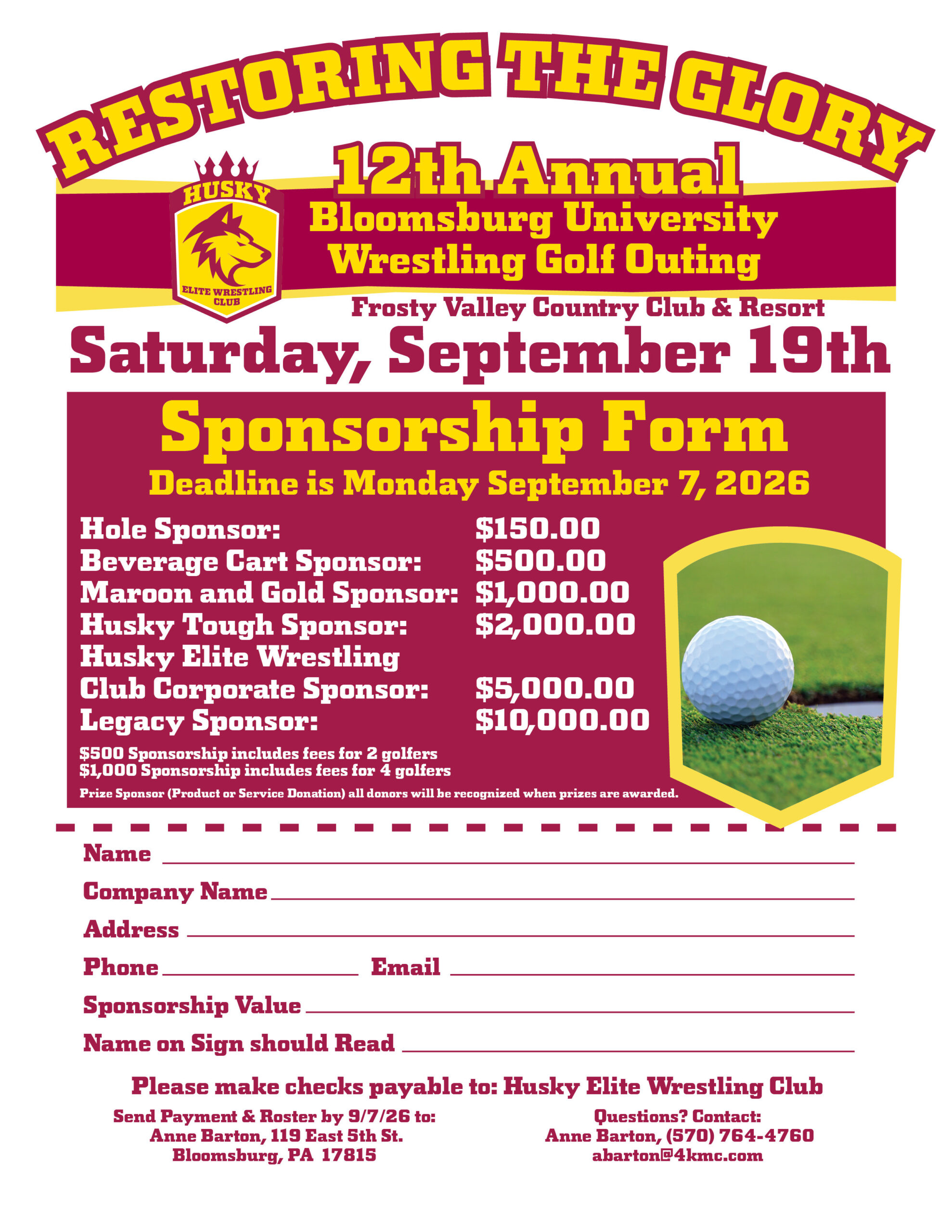 8.5x11 Husky Golf Oouting20262